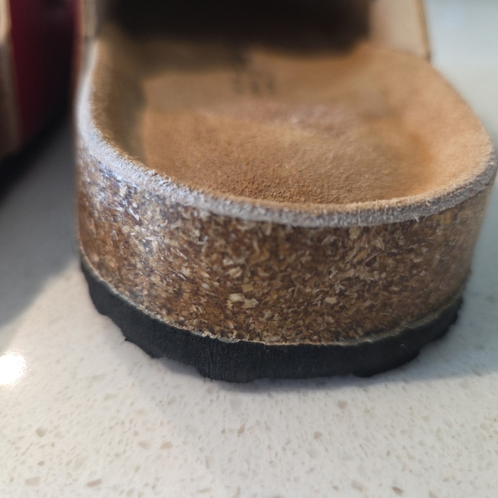 Project Cloud Women Red Leather Buckle Clogs Memory Foam Insole Sz 7.5 - Picture 11 of 14